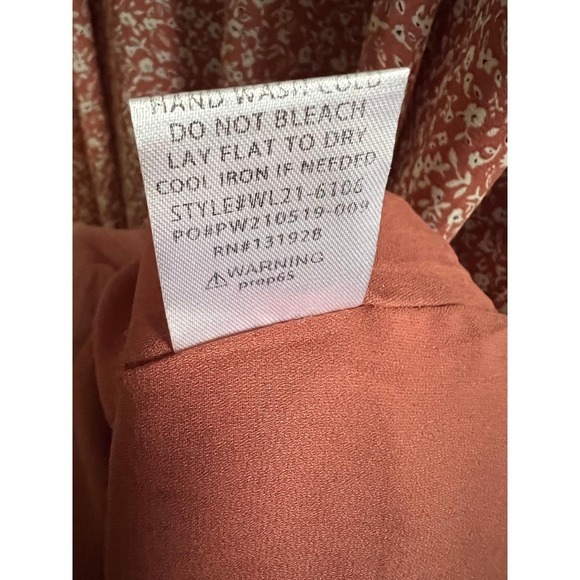 Old Navy Tall‎ Floral Print Midi Dress Womens Short Sleeve Button Front V Neck - Picture 7 of 8